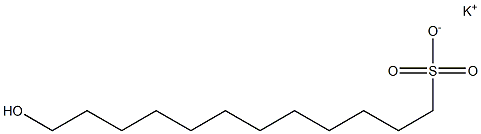 12-Hydroxydodecane-1-sulfonic acid potassium salt Struktur