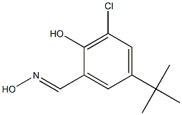 3-Chloro-5-tert-butylsalicylaldehyde oxime Struktur