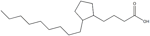 4-(2-Nonylcyclopentyl)butanoic acid Struktur