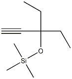 3-Ethyl-3-(trimethylsiloxy)-1-pentyne Struktur