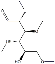 2-O,3-O,4-O,6-O-Tetramethyl-D-galactose Struktur