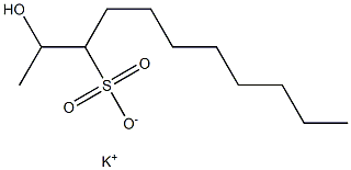 2-Hydroxyundecane-3-sulfonic acid potassium salt Struktur