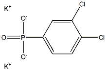 3,4-Dichlorophenylphosphonic acid dipotassium salt Struktur