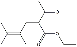 2-Acetyl-4,5-dimethyl-4-hexenoic acid ethyl ester Struktur