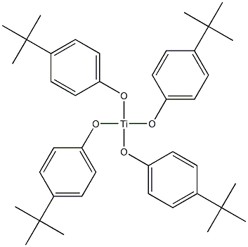 Tetrakis(4-tert-butylphenoxy)titanium(IV) Struktur