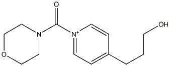 4-(3-Hydroxypropyl)-1-(4-morpholinylcarbonyl)pyridinium Struktur