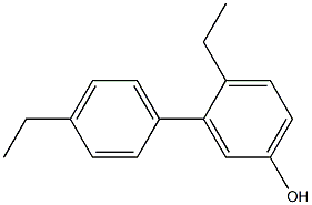 3-(4-Ethylphenyl)-4-ethylphenol Struktur