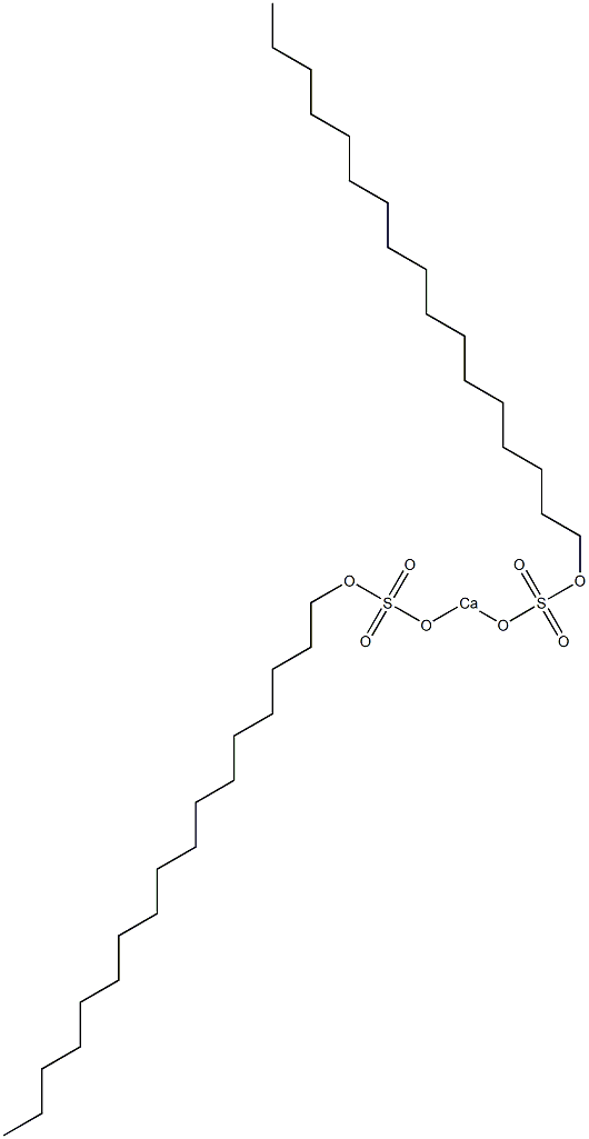 Bis(heptadecyloxysulfonyloxy)calcium Struktur