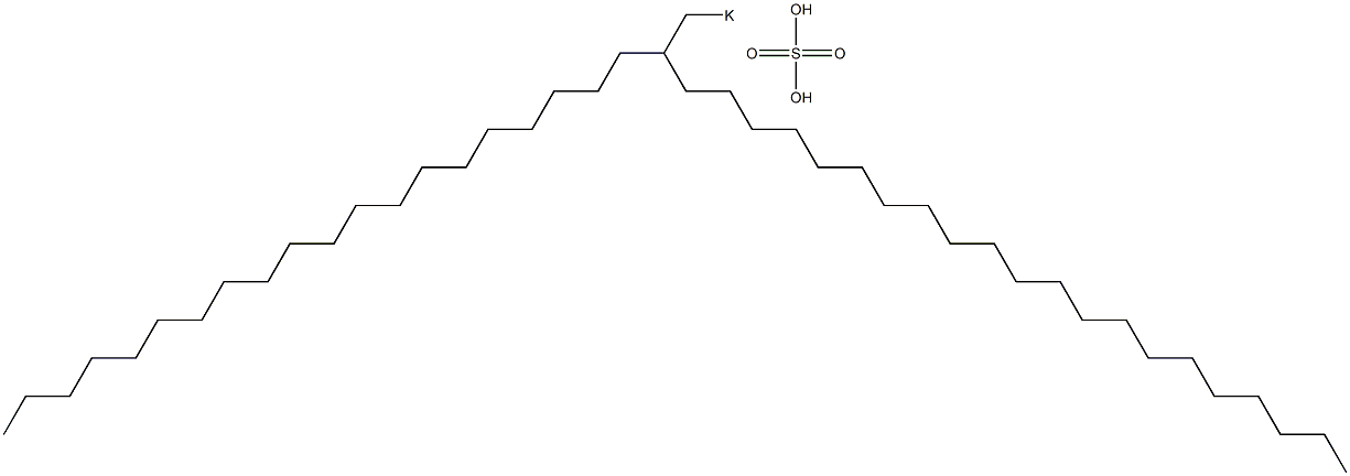 Sulfuric acid 2-icosyltricosyl=potassium salt Struktur