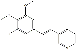 3-[(E)-2-(3,4,5-Trimethoxyphenyl)ethenyl]pyridine Struktur