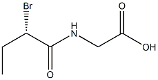 (-)-N-[(S)-2-Bromobutyryl]glycine Struktur