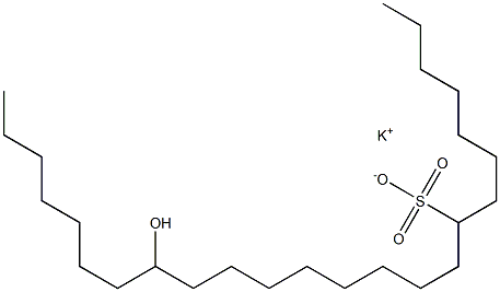 17-Hydroxytetracosane-8-sulfonic acid potassium salt Struktur