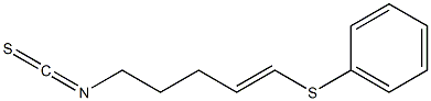 [(4E)-5-Phenylthio-4-pentenyl] isothiocyanate Struktur