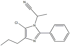 5-Chloro-1-(1-cyanoethyl)-2-phenyl-4-propyl-1H-imidazole Struktur