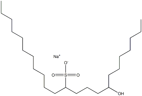 8-Hydroxytricosane-12-sulfonic acid sodium salt Struktur