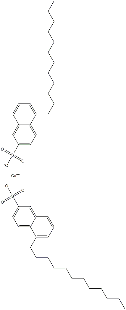 Bis(5-dodecyl-2-naphthalenesulfonic acid)calcium salt Struktur