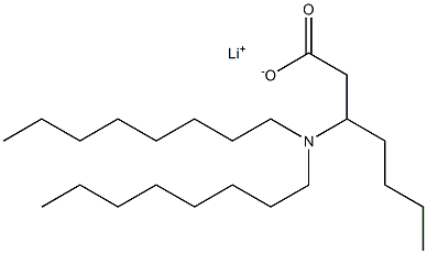 3-(Dioctylamino)heptanoic acid lithium salt Struktur