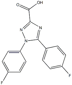 1,5-Bis(4-fluorophenyl)-1H-1,2,4-triazole-3-carboxylic acid Struktur