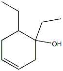 1,6-Diethyl-3-cyclohexen-1-ol Struktur