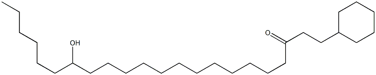 16-Hydroxy-1-cyclohexyldocosan-3-one Struktur