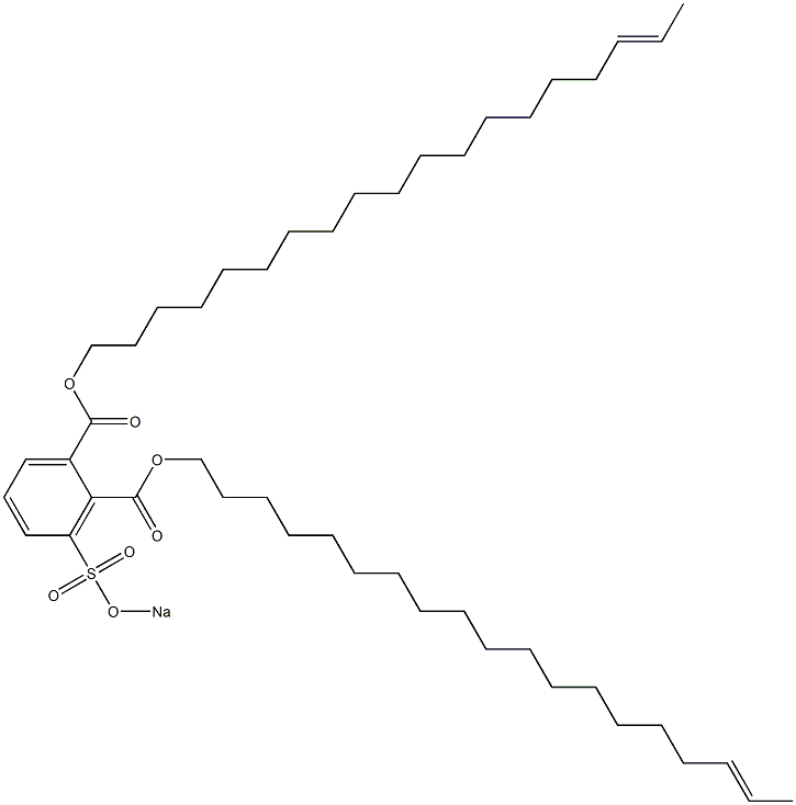 3-(Sodiosulfo)phthalic acid di(17-nonadecenyl) ester Struktur