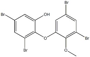 3,5-Dibromo-2-(3,5-dibromo-2-methoxyphenoxy)phenol Struktur