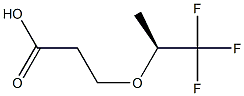 (-)-3-[(S)-2,2,2-Trifluoro-1-methylethoxy]propionic acid Struktur