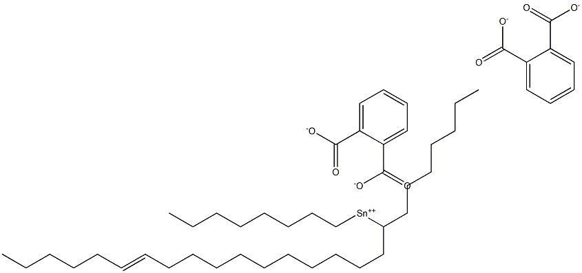 Bis[phthalic acid 1-(11-heptadecenyl)]dioctyltin(IV) salt Struktur