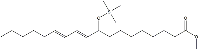 9-(Trimethylsiloxy)-10,12-octadecadienoic acid methyl ester Struktur