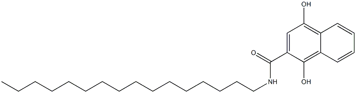 N-Hexadecyl-1,4-dihydroxy-2-naphthalenecarboxamide Struktur