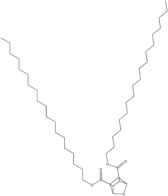 7-Oxabicyclo[2.2.1]heptane-2,3-dicarboxylic acid dinonadecyl ester Struktur