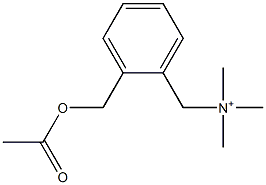 2-[(Acetyloxy)methyl]-N,N,N-trimethylbenzenemethanaminium Struktur