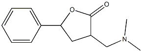 3-(Dimethylaminomethyl)-5-phenyloxolan-2-one Struktur