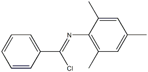 Chloro(phenyl)-N-(2,4,6-trimethylphenyl)methanimine Struktur