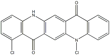 5,8-Dichloro-5,12-dihydroquino[2,3-b]acridine-7,14-dione Struktur