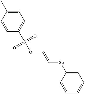 p-Toluenesulfonic acid (E)-2-(phenylseleno)ethenyl ester Struktur