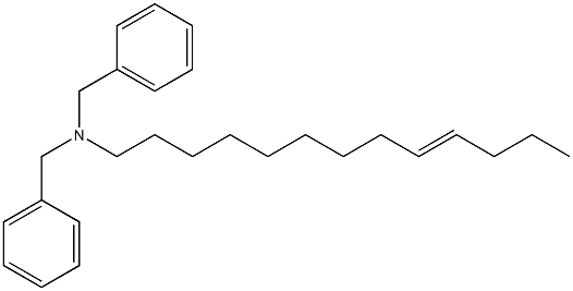 (9-Tridecenyl)dibenzylamine Struktur