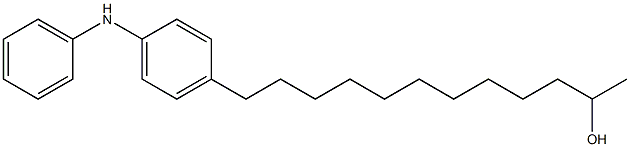 4-(11-Hydroxy-dodecyl)phenylphenylamine Struktur