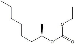 (-)-Carbonic acid ethyl(R)-1-methylheptyl ester Struktur