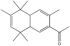 7-Acetyl-1,4,4a,8a-tetrahydro-1,1,3,4,4,6-hexamethylnaphthalene Struktur