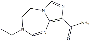 3-Ethyl-4,5-dihydro-3H-imidazo[1,5-a][1,3,5]triazepine-9-carboxamide Struktur