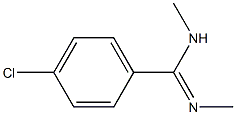 4-Chloro-N,N'-dimethylbenzamidine Struktur