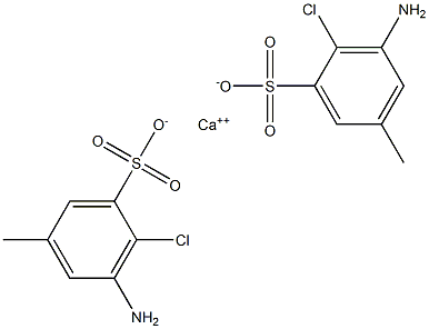 Bis(3-amino-2-chloro-5-methylbenzenesulfonic acid)calcium salt Struktur