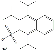 1,3,4-Triisopropyl-2-naphthalenesulfonic acid sodium salt Struktur