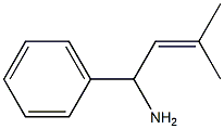 3-Methyl-1-phenyl-2-buten-1-amine Struktur