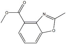 2-Methylbenzoxazole-4-carboxylic acid methyl ester Struktur