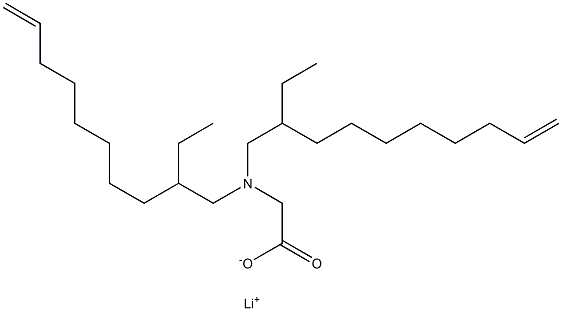 N,N-Bis(2-ethyl-9-decenyl)glycine lithium salt Struktur