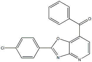 2-(4-Chlorophenyl)-7-benzoyloxazolo[4,5-b]pyridine Struktur