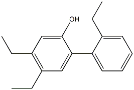 4,5-Diethyl-2-(2-ethylphenyl)phenol Struktur