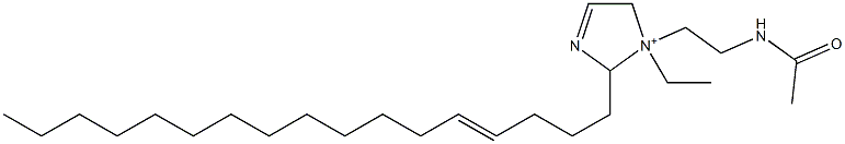 1-[2-(Acetylamino)ethyl]-1-ethyl-2-(4-heptadecenyl)-3-imidazoline-1-ium Struktur